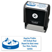 Happy ants Eis Skaten auf Keks Cartoon Permastempel (Beispiel)