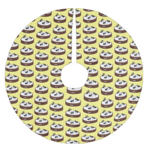 Happy ants Eis Skaten auf Keks Cartoon Polyester Weihnachtsbaumdecke