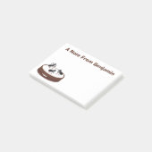 Happy ants Eis Skaten auf Keks Cartoon Post-it Klebezettel (angewinkelt)