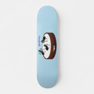 Happy ants Eis Skaten auf Keks Cartoon Skateboard