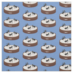 Happy ants Eis Skaten auf Keks Cartoon Stoff