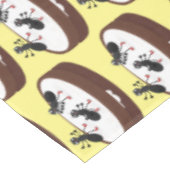 Happy ants Eis Skaten auf Keks Cartoon Tischdecke (Schrägansicht)