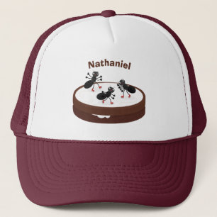 Happy ants Eis Skaten auf Keks Cartoon Truckerkappe