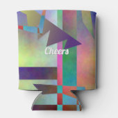 Happy Any Age Adult Birthday Abstract Pattern Dosenkühler (Rückseite)