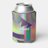 Happy Any Age Adult Birthday Abstract Pattern Dosenkühler (Kanne Rückseite)