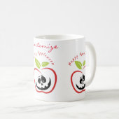 Happy Apple zwischen Jack O'lantern Thunder_Cove Kaffeetasse (VorderseiteRechts)