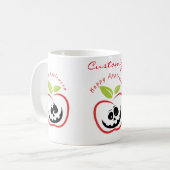 Happy Apple zwischen Jack O'lantern Thunder_Cove Kaffeetasse (Vorderseite Links)
