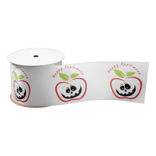 Happy Apple zwischen Jack O'lantern Thunder_Cove Satinband
