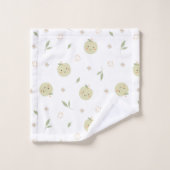 Happy Apples Pattern - Badetuch Set (Waschlappen)