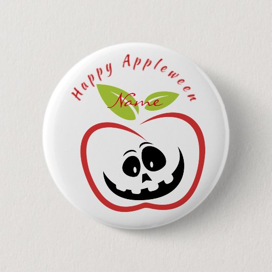 Happy Appleween Jack O'lantern Thunder_Cove Button (Vorderseite)