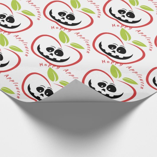 Happy Appleween Jack O'lantern Thunder_Cove Geschenkpapier (Ecke)
