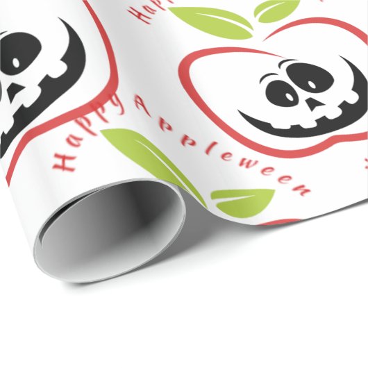 Happy Appleween Jack O'lantern Thunder_Cove Geschenkpapier (Rolleneckpunkt)