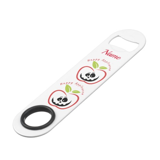 Happy Appleween Jack O'lantern Thunder_Cove Speed Flaschenöffner (Rückseite Schrägansicht)