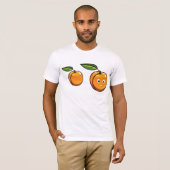 Happy Apricot Mens T - Shirt (Vorne ganz)