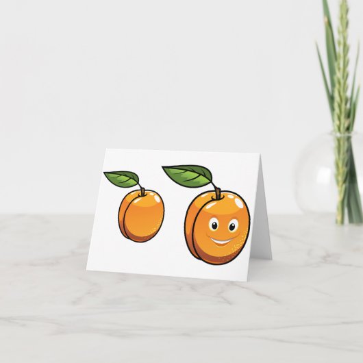 Happy Apricot Note Cards Karte (Vorderseite)