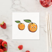 Happy Apricot Paper Napkins Serviette (Beispiel)
