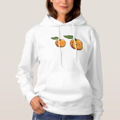 Happy Apricot Womens Hoodie (Vorderseite)