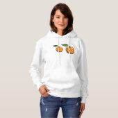 Happy Apricot Womens Hoodie (Vorne ganz)