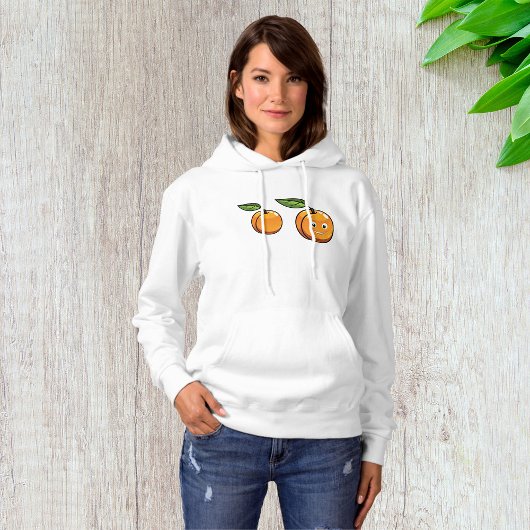 Happy Apricot Womens Hoodie