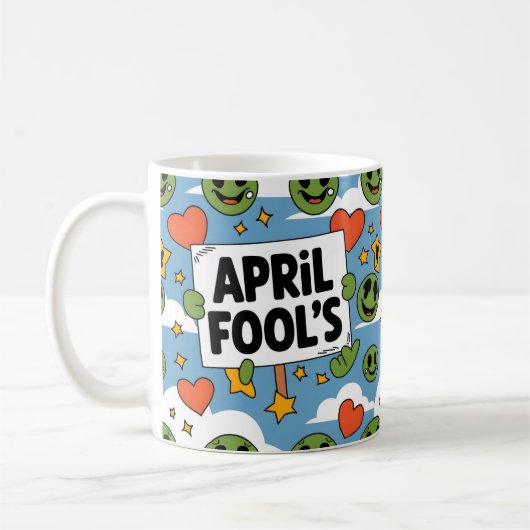 Happy April Fool's Day Gift Idee Kaffeetasse (Links)
