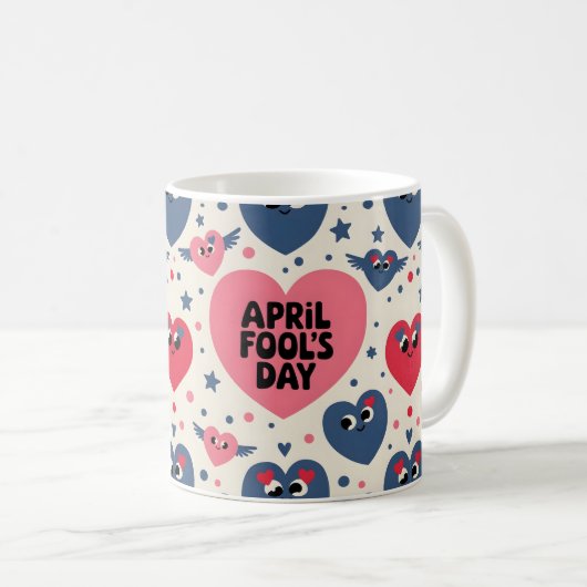 Happy April Fool's Day Gift Idee Kaffeetasse (VorderseiteRechts)