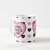 Happy April Fool's Day Gift Idee Kaffeetasse (Vorderseite Links)