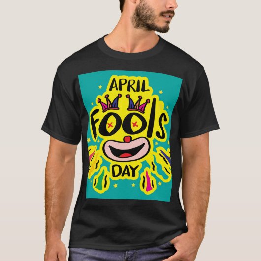 Happy April Fools Day Party Thema zeichnend 💐 T-Shirt (Vorderseite)