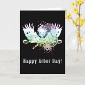 Happy Arbor Day Hi-Fi-Baum Karte (Gelbe Blume)