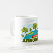 Happy Arbor Day Kaffeetasse (Vorderseite Links)