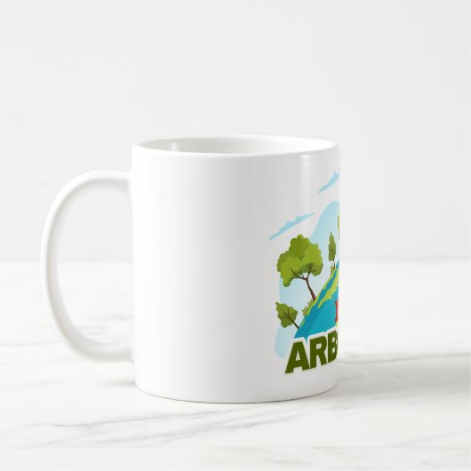 Happy Arbor Day Kaffeetasse (Links)
