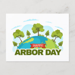 Happy Arbor Day Postkarte