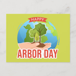 Happy Arbor Day Postkarte