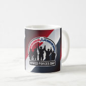 Happy Armed Forces Day Gift Idee Kaffeetasse (VorderseiteRechts)