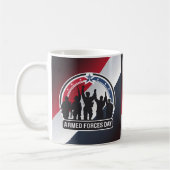 Happy Armed Forces Day Gift Idee Kaffeetasse (Links)