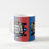 Happy Armed Forces Day Gift Kaffeetasse (Vorderseite Links)