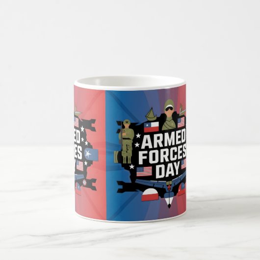 Happy Armed Forces Day Gift Kaffeetasse (Mittel)