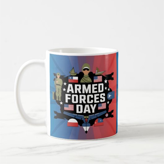 Happy Armed Forces Day Gift Kaffeetasse (Links)
