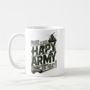 Happy Army Birthday TShirt - Stolz für Design Kaffeetasse