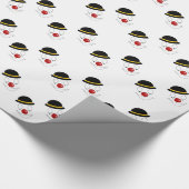 Happy Art Abstrakt Clown Geschenkpapier (Ecke)