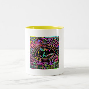 Happy Art: Cup "Happy Los Angeles" Zweifarbige Tasse