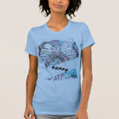 HAPPY Art T - Shirt ein Mond und moderne Muster (Vorderseite)