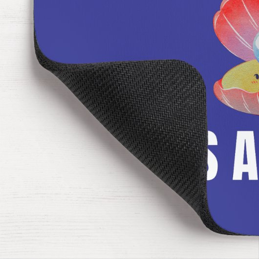 Happy as a Clam alternative Design Mousepad (Ecke)