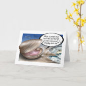 Happy as a Clam Birthday Card Karte (Gelbe Blume)