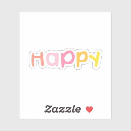 HaPpY Aufkleber (Blatt)