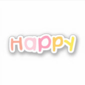 HaPpY Aufkleber (Vorderseite)