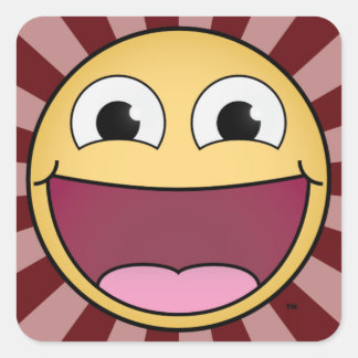 Happy! Aufkleber am Roten Platz