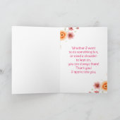 Happy Auntie's Day Karte (Innenseite)