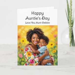 Happy Auntie's Day   Viertes Sonntag im Juli Karte