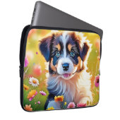 Happy Aussie Puppy Design Laptopschutzhülle (Vorne Rechts)