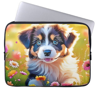 Happy Aussie Puppy Design Laptopschutzhülle